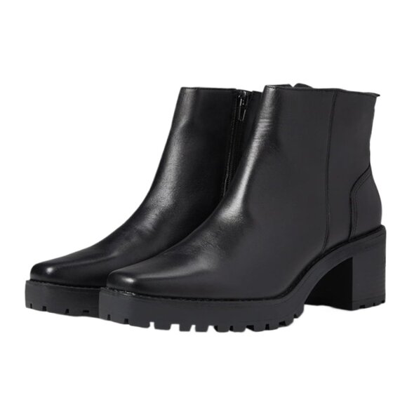 Andre Assous Shoes - Andre Assous Milla Boots Womens 7 Black Leather Square Toe Ankle Booties New